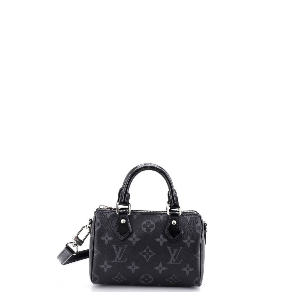 Louis Vuitton Nano Speedy Bandouliere NM Bag Monogram Eclipse Canvas
